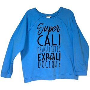 NWOT- Disney Parks Mary Poppins Supercalifragilisticexpialidocious shirt Size XL